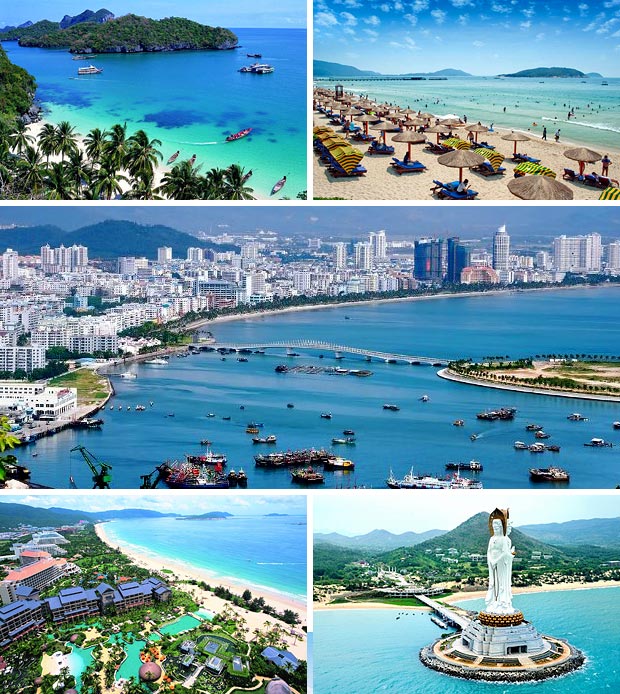 Пляжи на курорте острова Хайнань