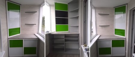 Цветные шкафы на балкон 
