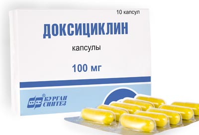 Таблетки Доксициклин 100 мг