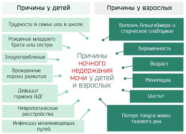 Причины энуреза