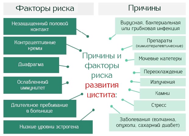 Причины цистита