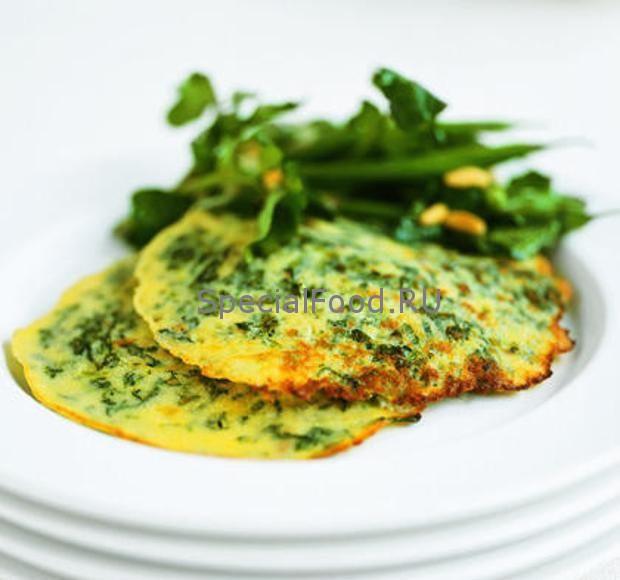 Оладьи из шпината