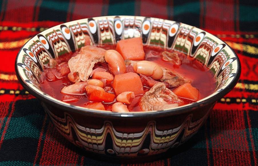 Борщ с грибами