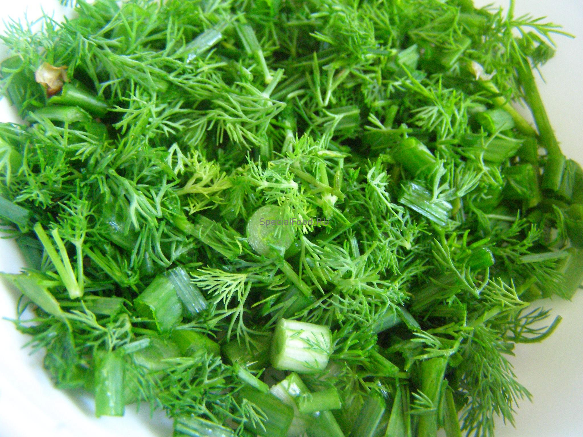 Добавим укроп к луку