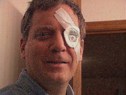 Глазная повязка Пациент после операции