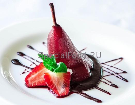 Груша с соусом