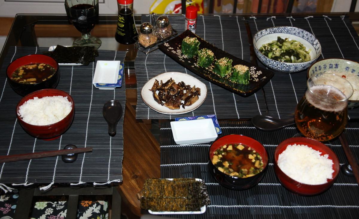 Ужин в японской системе питания