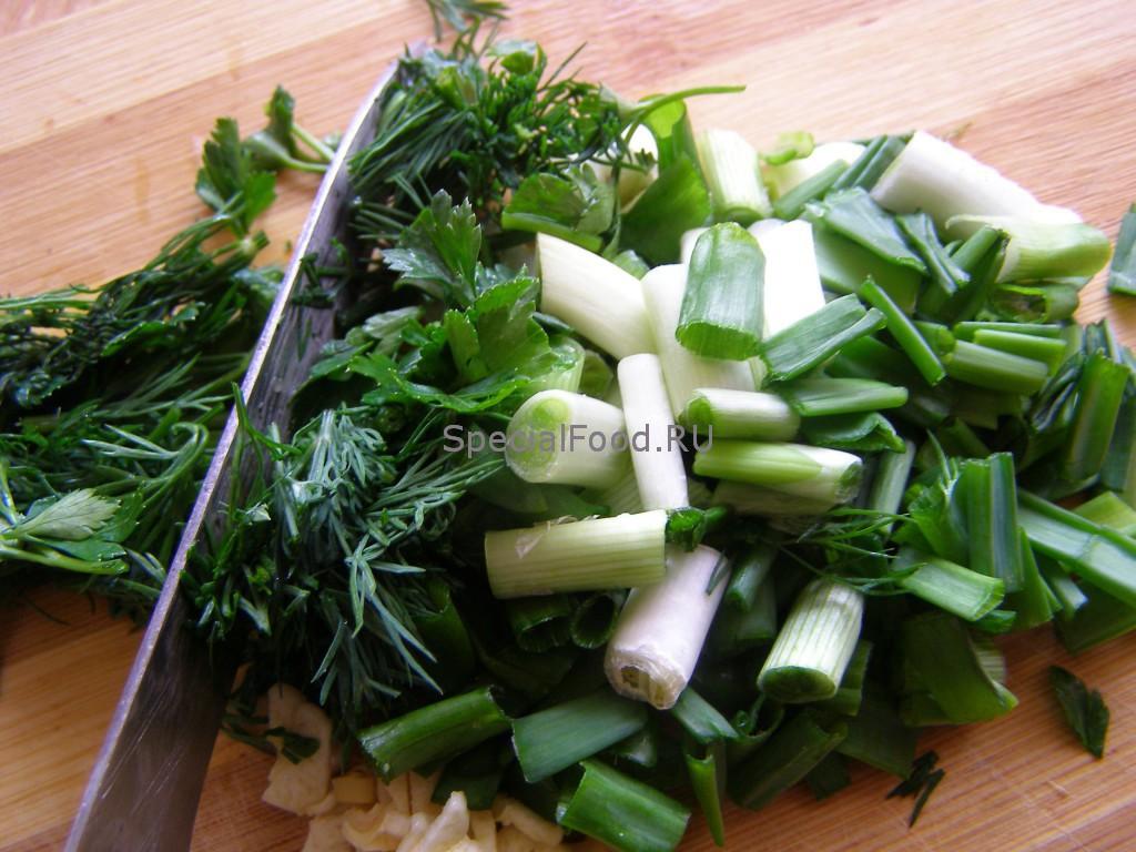 Лук и зелень