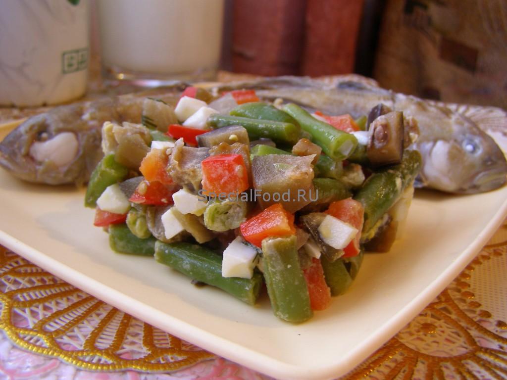 Отварная рыба с овощным гарниром