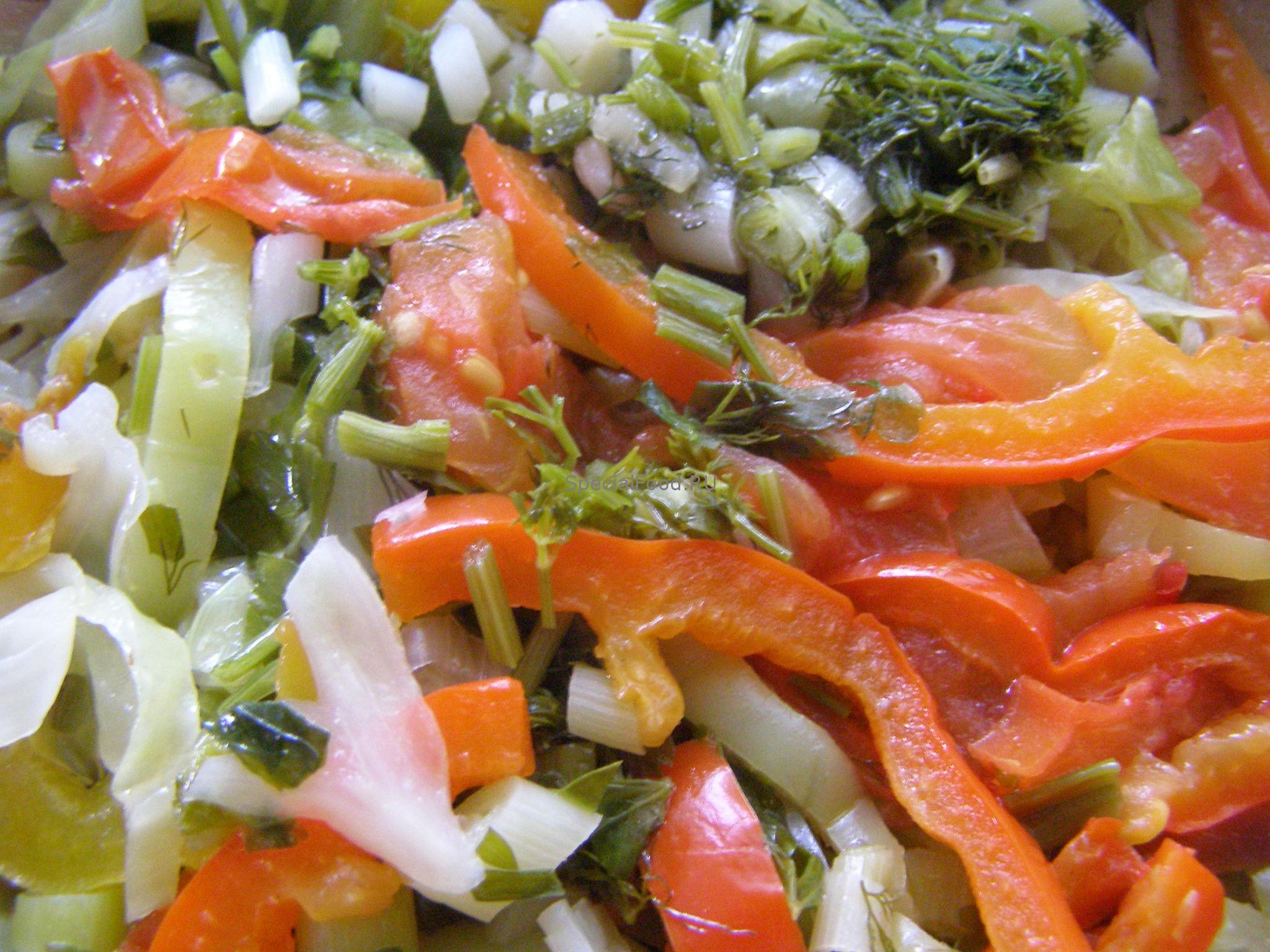 Овощи в сковороде