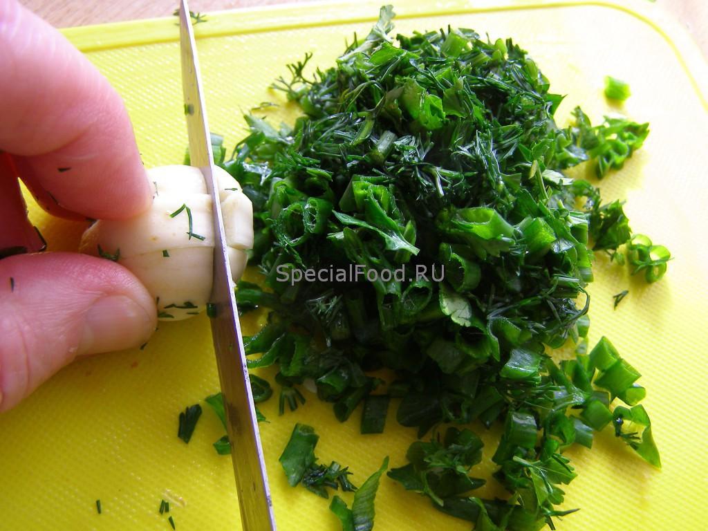 Лук, чеснок и зелень