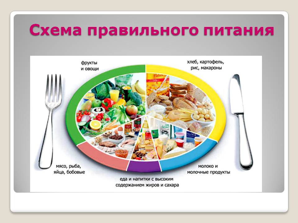 Схема правильного питания