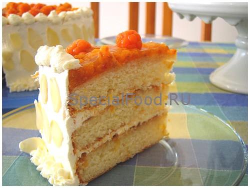 Торт с морошкой