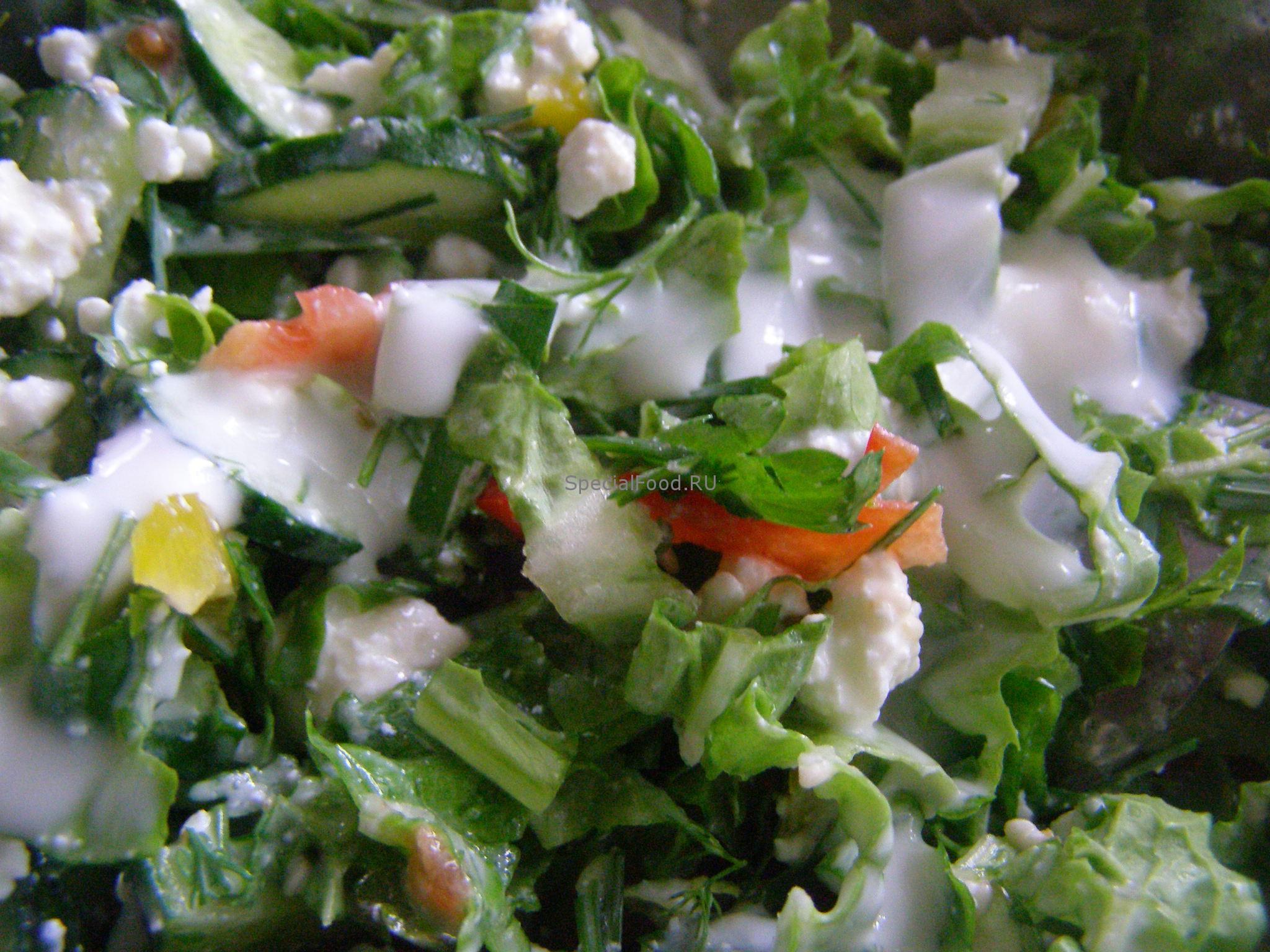 Заправка на овощах